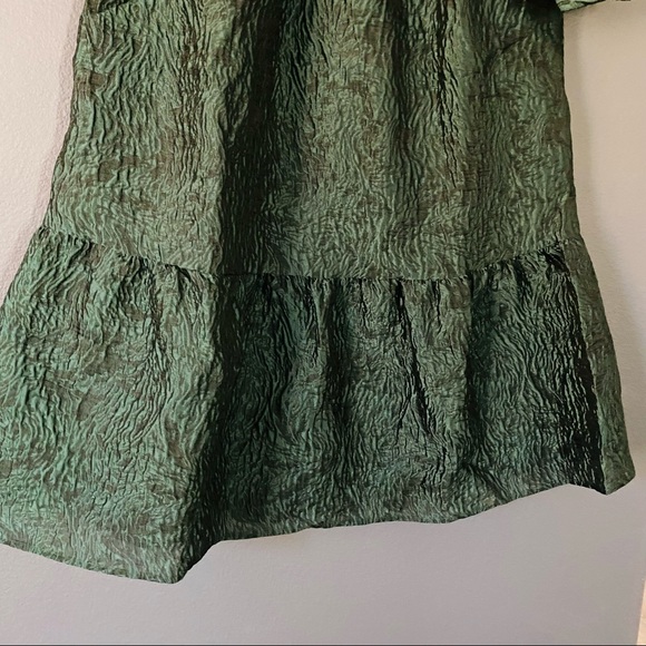 Moon River 💚 emerald green puff dress Easter small NWT - Picture 5 of 7